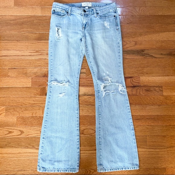 Abercrombie & Fitch Denim - Abercrombie and Fitch distressed bell bottom jeans
